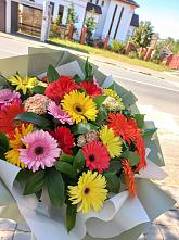 Букет цветов из:  Герберы #REPLACE_PRED# Метростроевский
